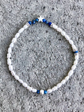 Lade das Bild in den Galerie-Viewer, Armband aus Perlen, Lapislazuli & Silber