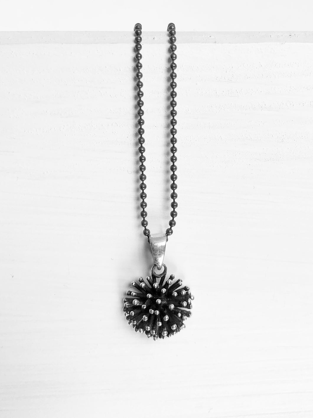Silberkette mit Silberanhänger - Wildblume