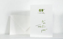 Lade das Bild in den Galerie-Viewer, Handgemachte Hochzeitskarte mit Wilhelmmotiv für das Trau(m)paar für LGTBQ-Paare online bestellen
