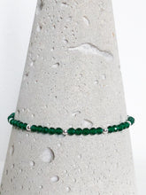 Lade das Bild in den Galerie-Viewer, Edle Armkette aus dunkelgrünem Chromdiopsid &amp; Silber online kaufen
