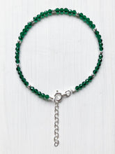 Lade das Bild in den Galerie-Viewer, Schönes Armband mit Verschluss aus tannengrünem Diopsid &amp; Echtsilber online bestellen 
