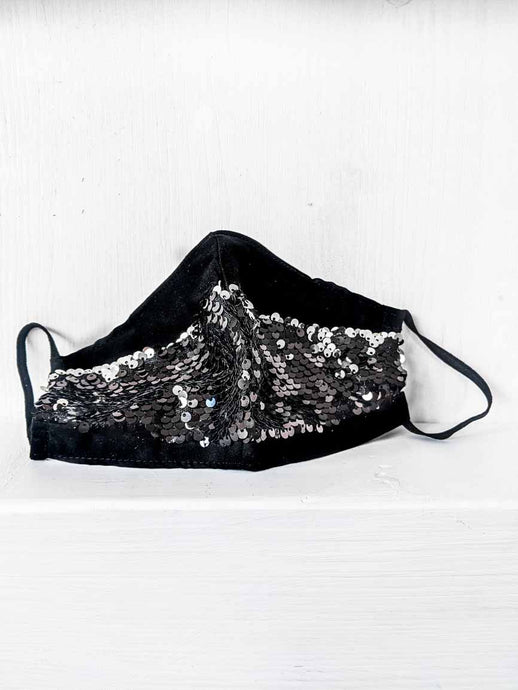 Gesichtsmaske mit Pailletten feine Masken Atemschutz online kaufen