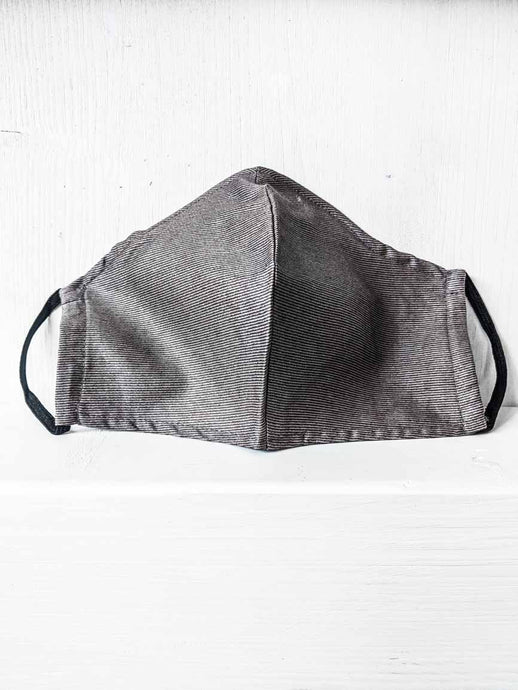 Gesichtsmaske online kaufen für Männer Schwarz weiss liniert